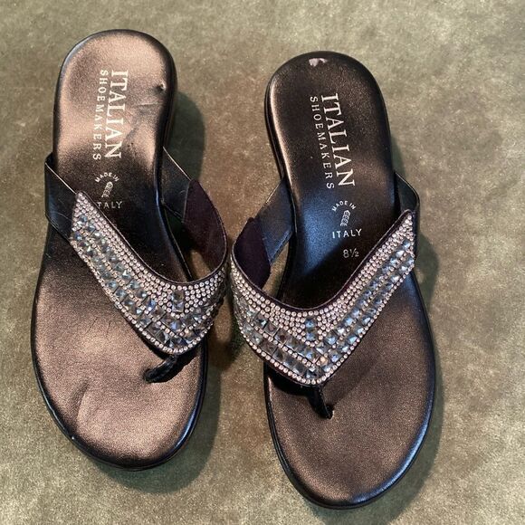 #202 ITALIAN SHOEMAKER Crystal Sandals - Picture 6 of 13